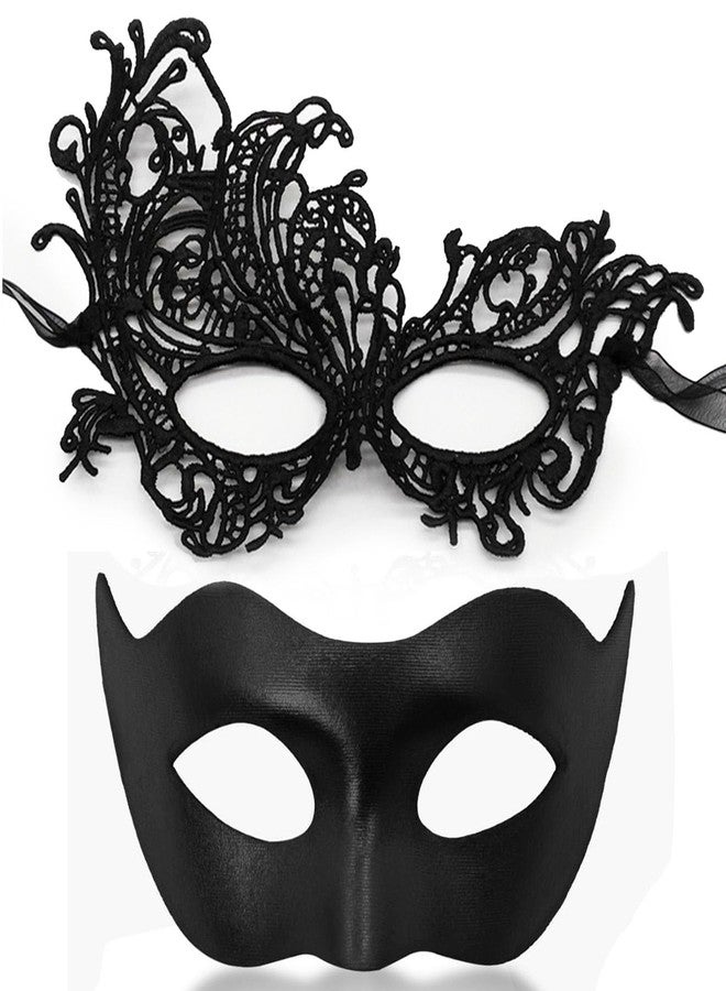 MYMENU Masquerade Masks for Women Couple Men Venetian Mask Halloween Carnival Mask for Party Prom Costume - Image 1